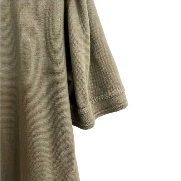 redhead brand co. men polo shirt 3/4 button short sleeve green sz xl - Picture 4 of 10